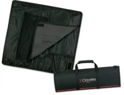 3 Claveles Knife Bag With 9 Knives + 1 Sharpening Steel From The DOMVS Series -EdgeMaster Shop 3 claveles 10 piece knife bag domvs series 4