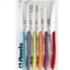 Amefa Eclat 6-piece Steak Knife Set - Multicoloured Handles -EdgeMaster Shop amefa eclat 6 piece steak knife set multicoloured handles