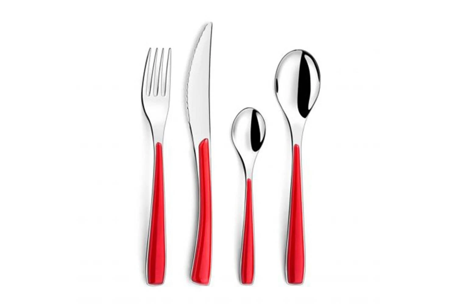 Amefa Zephyr 24-piece Cutlery Set - Red Colour 3 Amefa Zephyr 24-piece Cutlery Set - Red Colour