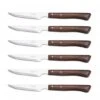 Arcos 6-piece Steak Knife Set With Wooden Handles And Serrated Edges -EdgeMaster Shop arcos 6 piece steak knife wooden handles