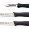 Arcos Nova Set Of 2 Kitchen Knives + 1 Peeler - Black Handles