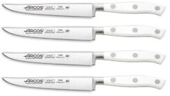 Arcos Riviera White 4-piece Steak Knife Set 13cm 6 Arcos Riviera White 4-piece Steak Knife Set 13cm -EdgeMaster Shop arcos riviera white 4 piece steak knife set 13cm 1
