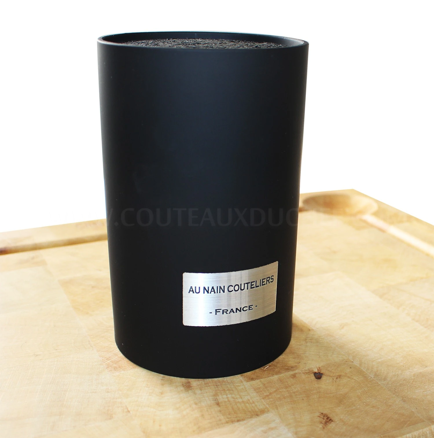 Au Nain Brasserie Universal Knife Block With 6 Steak Knives - Black Handles 5 Au Nain Brasserie Universal Knife Block With 6 Steak Knives - Black Handles - Image 3