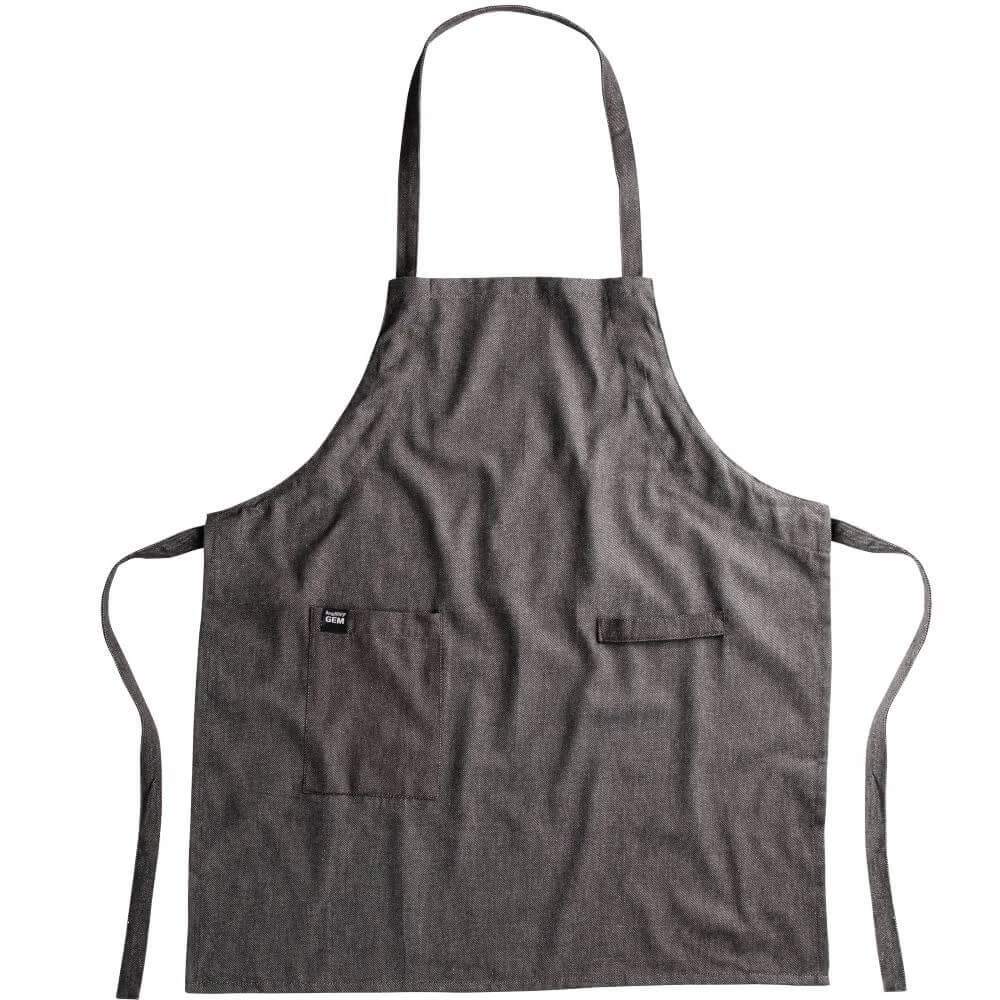 BergHOFF Gem Apron 100% Black Heathered Cotton 3 BergHOFF Gem Apron 100% Black Heathered Cotton
