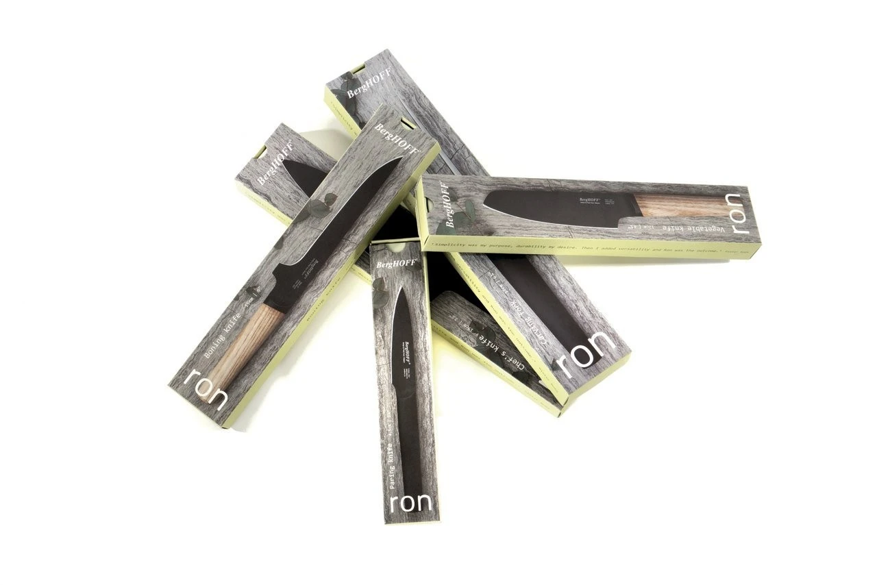 BergHOFF Ron Titan Ash Wood Boning Knife 15cm - Black Titanium Coating 8 BergHOFF Ron Titan Ash Wood Boning Knife 15cm - Black Titanium Coating - Image 6