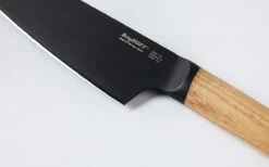 BergHOFF Ron Titan Ash Wood Chef Knife 19cm - Black Titanium Coating -EdgeMaster Shop berghoff ron titan ash wood chef knife 19cm black titanium coating 1