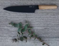 BergHOFF Ron Titan Ash Wood Chef Knife 19cm - Black Titanium Coating -EdgeMaster Shop berghoff ron titan ash wood chef knife 19cm black titanium coating 2