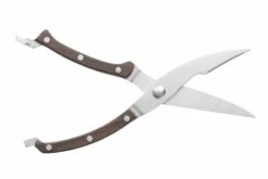 Berghoff Essentials Poultry Shears With Wooden Riveted Handles -EdgeMaster Shop bergoff essentials poultry shears wooden riveted handles 1
