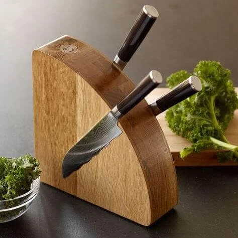 Bisbell Magnetic Knife Block Made Of Oak Wood 5 Bisbell Magnetic Knife Block Made Of Oak Wood - Image 4
