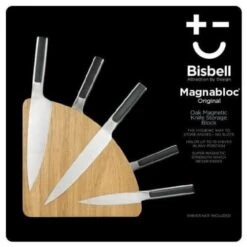 Bisbell Magnetic Knife Block Made Of Oak Wood 18 Bisbell Magnetic Knife Block Made Of Oak Wood -EdgeMaster Shop bisbell magnetic knife block oak wood 8
