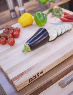 Boos Blocks Double-sided Cutting Board 40 X 25cm - Maple Wood -EdgeMaster Shop boos blocks double sided cutting board 40x25cm maple wood 1