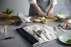 CHEF ROLL 7 Canvas Empty Roll Bag For 7 Kitchen Knives And Utensils -EdgeMaster Shop chef roll 7 canvas empty roll bag 7 kitchen knives utensils 15