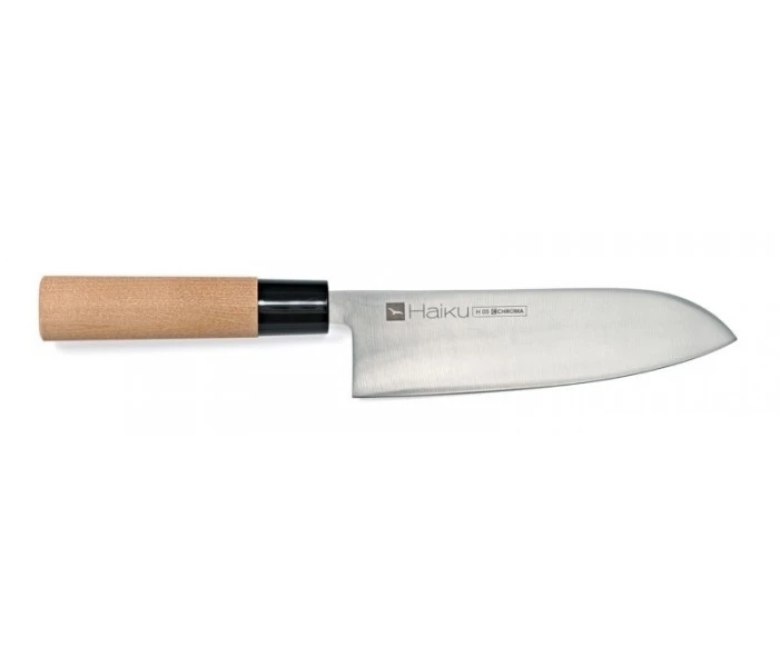 Chroma Haiku Santoku Knife 17cm - Honoki Wood Handle 3 Chroma Haiku Santoku Knife 17cm - Honoki Wood Handle