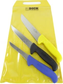Dick Ergogrip 3-piece Butcher Knife Set - Ergonomic Multicoloured Handles -EdgeMaster Shop dick ergogrip 3 piece butcher knife set ergonomic multicoloured handles 2