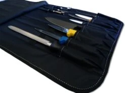 Empty Knife Roll Bag With Space For 11 Kitchen Tools - Martinez & Gascon -EdgeMaster Shop empty knife roll bag 11 kitchen tools martinez gascon 4