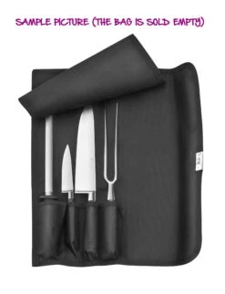 Empty Knife Wallet With A Combination Lock - 4 Slots For Kitchen Knives -EdgeMaster Shop empty knife wallet combination lock 4 slots kitchen knives 1