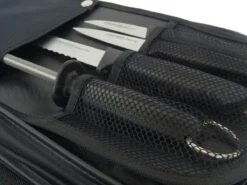 FISCHER Creative Chef Profesional Knife Bag With 6 Knives + 1 Sharpener Steel -EdgeMaster Shop fischer creative chef professional knife bag 6 knives 1 sharpener steel 5