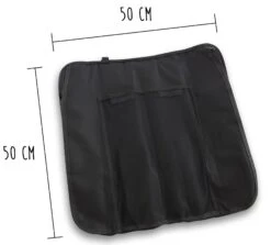 Fischer Empty Roll Bag With Space For 8 Knives + 2 Pockets For Accessories -EdgeMaster Shop fischer empty roll bag 8 knives 2 pockets accessories 1