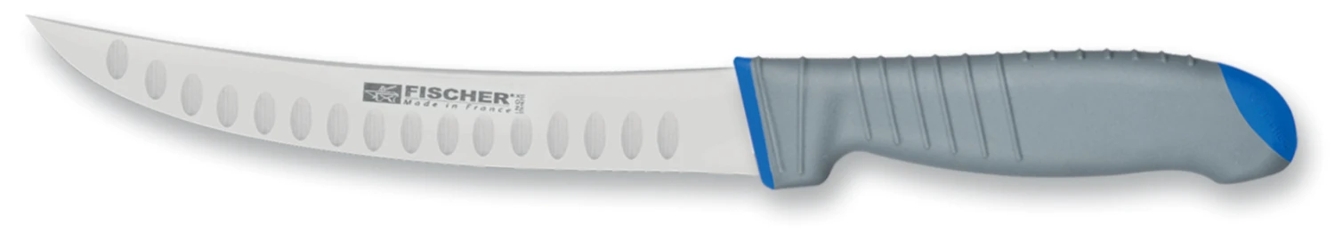 Fischer Sandvik Butcher Knife With Hollow Edge Blade 20cm - Comfortable Handle 3 Fischer Sandvik Butcher Knife With Hollow Edge Blade 20cm - Comfortable Handle