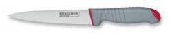 Fischer Sandvik Skinning Knife 17cm Red Handle With Grey Elastomer
