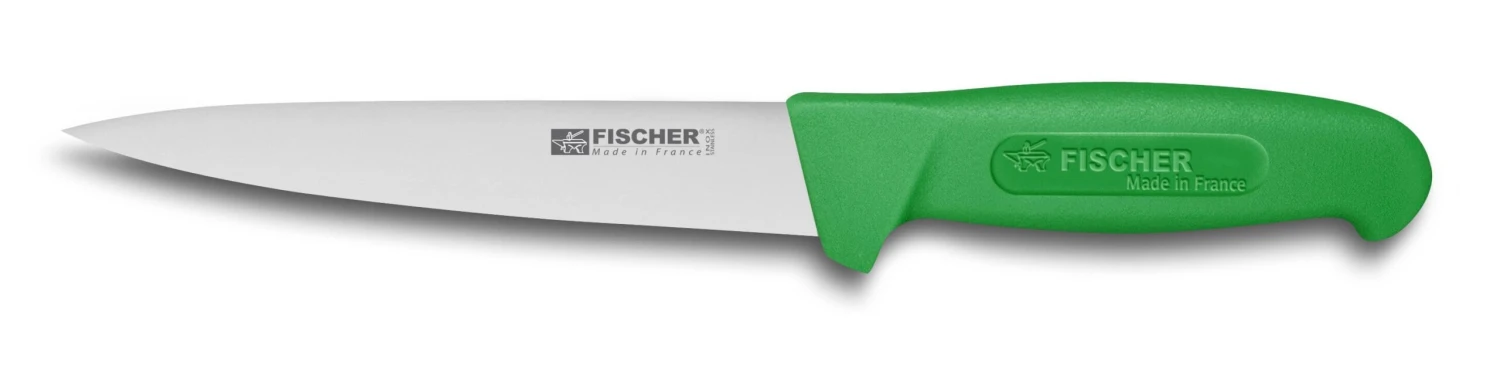 Fischer Sticking Knife 17cm Green Handle 3 Fischer Sticking Knife 17cm Green Handle