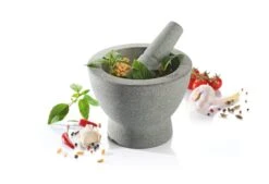 GEFU Crunchy Granite Mortar And Pestle