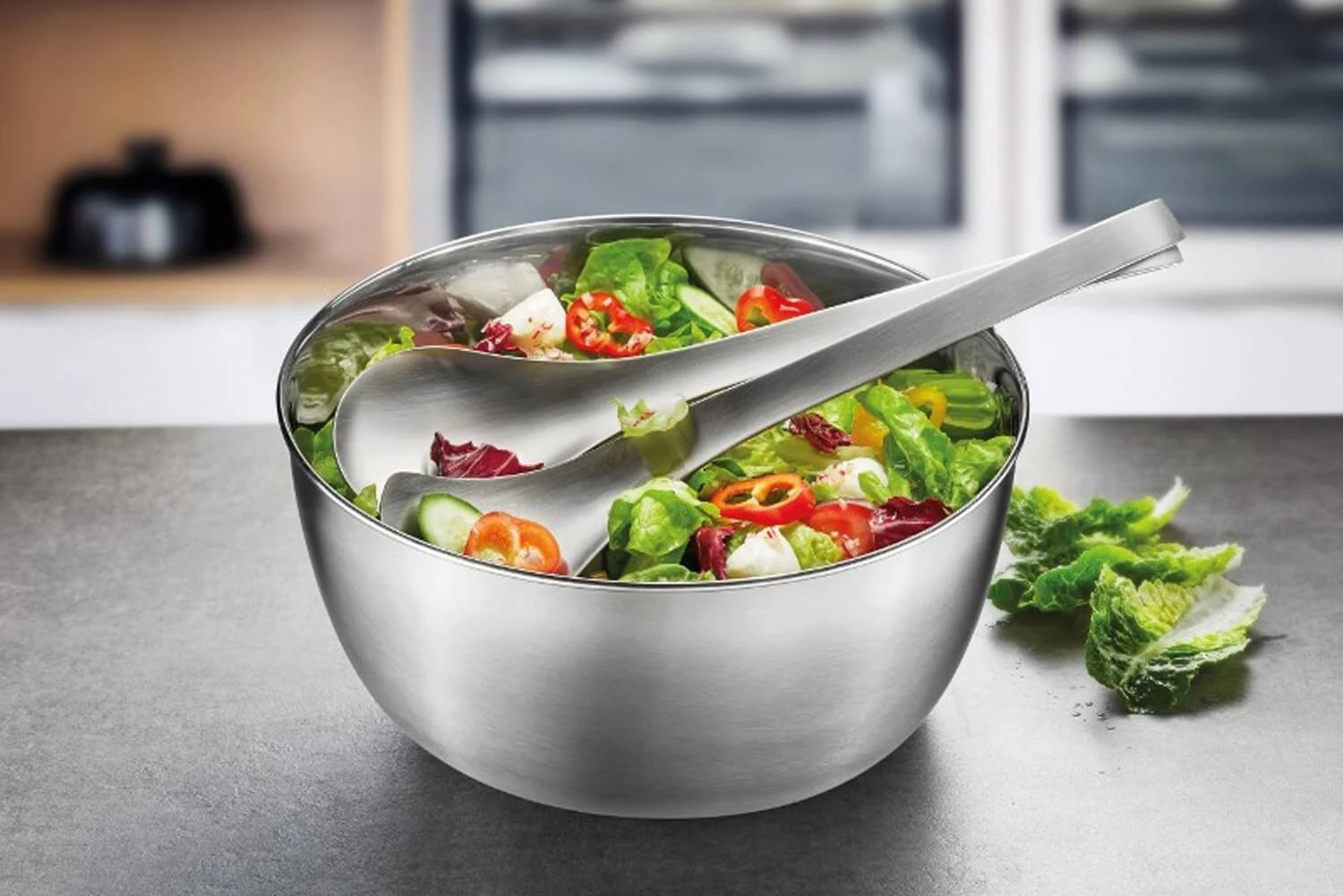 Gefu ROTARE Stainless Steel Salad Spinner 3L 6 Gefu ROTARE Stainless Steel Salad Spinner 3L - Image 4
