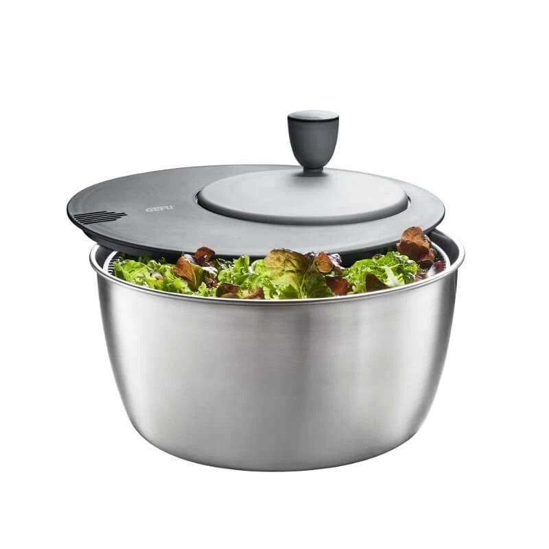 Gefu ROTARE Stainless Steel Salad Spinner 3L 3 Gefu ROTARE Stainless Steel Salad Spinner 3L