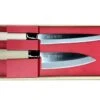 Jaku 2-piece Japanese Knife Set : Deba Knife + Sashimi Knife -EdgeMaster Shop jaku 2 piece japanese knife set deba knife sashimi knife