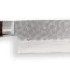 Jikko Mahogany Tsuchime Japanese Nakiri Knife 16cm Damascus Steel Blade