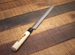 Jikko Tokusei Japanese Takohiki Knife 24cm Nihon Steel Blade, Magnolia Wood Handle -EdgeMaster Shop jikko tokusei japanese takohiki knife 24cm nihon steel blade magnolia handle 2