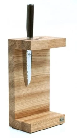 Kai C-shaped Knife Block - Made Of Oak Wood -EdgeMaster Shop kai c shaped knife block made of oak wood 3