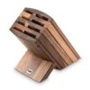 Kai Empty Knife Block For 8 Kitchen Knives - Walnut Wood -EdgeMaster Shop kai empty knife block 8 kitchen knives walnut wood