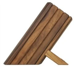 Kai Empty Knife Block For 8 Kitchen Knives - Walnut Wood -EdgeMaster Shop kai empty knife block 8 kitchen knives walnut wood 2