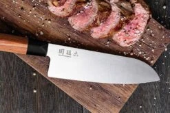 KAI Seki Magoroku Redwood Santoku Knife 17cm -EdgeMaster Shop kai seki magoroku redwood santoku knife 17cm 1