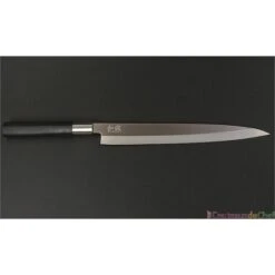KAI Wasabi Black Yanagiba Knife 24cm -EdgeMaster Shop kai wasabi black yanagiba knife 24cm 2