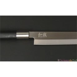 KAI Wasabi Black Yanagiba Knife 24cm -EdgeMaster Shop kai wasabi black yanagiba knife 24cm 3