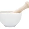 KAI White Porcelain Mortar And Wooden Pestle -EdgeMaster Shop kai white porcelain mortar wooden pestle