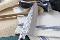 Kanetsugu Pro-J Chef Knife Hammered Blade 23cm -EdgeMaster Shop kanetsugu pro j chef knife hammered blade 23cm 3