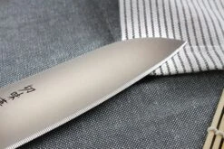Kanetsugu Rev 21 Santoku Knife Micro-serrated Blade 13.5cm -EdgeMaster Shop kanetsugu rev 21 santoku knife micro serrated blade 13cm 2