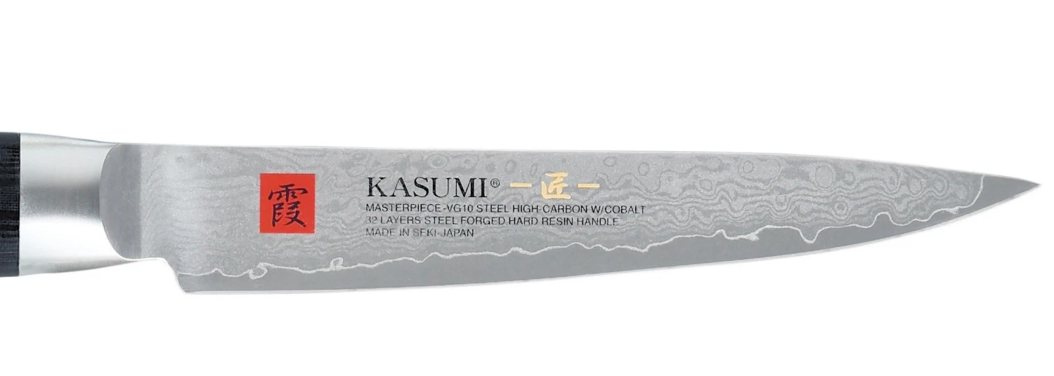 Kasumi Masterpiece Japanese Paring Knife Damascus Steel Blade 12cm 4 Kasumi Masterpiece Japanese Paring Knife Damascus Steel Blade 12cm - Image 2