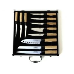 Pradel Excellence Knife Case With 11 Japanese-style Knives 15 Pradel Excellence Knife Case With 11 Japanese-style Knives -EdgeMaster Shop pradel excellence 11 piece knife case japanese style 6