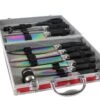 Pradel Excellence 12- Piece Knife Case - Blades With Titanium Coating 1 Pradel Excellence 12- Piece Knife Case - Blades With Titanium Coating -EdgeMaster Shop pradel excellence 12 piece knife case blades titanium coating