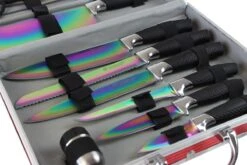 Pradel Excellence 12- Piece Knife Case - Blades With Titanium Coating 11 Pradel Excellence 12- Piece Knife Case - Blades With Titanium Coating -EdgeMaster Shop pradel excellence 12 piece knife case blades titanium coating 3