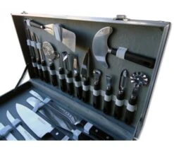Pradel Excellence Cook's Case With 23 Kitchen Knives And Accessories -EdgeMaster Shop pradel excellence 23 piece cook case 2