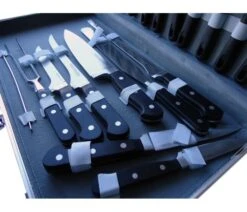 Pradel Excellence Cook's Case With 23 Kitchen Knives And Accessories -EdgeMaster Shop pradel excellence 23 piece cook case 3
