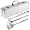 Pradel Excellence 3-piece Barbecue Tool Set With Metallic Case -EdgeMaster Shop pradel excellence 3 piece barbecue tool set metallic case