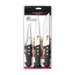 Pradel Excellence 3-piece Butcher Knife Set - Triple-riveted Handles -EdgeMaster Shop pradel excellence 3 piece butcher knife set triple riveted handles 1
