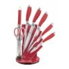 Pradel Excellence 7-piece Knife Block Set - Red Handles -EdgeMaster Shop pradel excellence 7 piece knife block set red handles