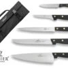SABATIER 5-piece Kitchen Knife Bag - Stainless Steel Blades And POM Handles -EdgeMaster Shop sabatier 5 piece kitchen knife bag stainless steel blades pom handles